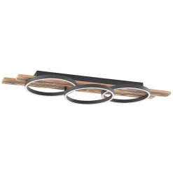 Lindby Gang|Loftlamper > LED-loftlampe Sentoa, træ, 100 cm lang, 3.000 K