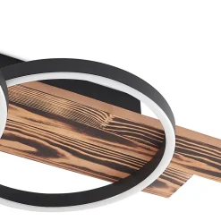 Lindby Gang|Loftlamper > LED-loftlampe Sentoa, træ, 100 cm lang, 3.000 K