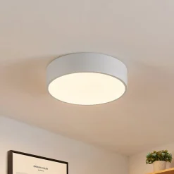 Lindby Loftlamper|Loftlamper > LED-loftlampe Simera, Ø 30 cm, hvid, metal