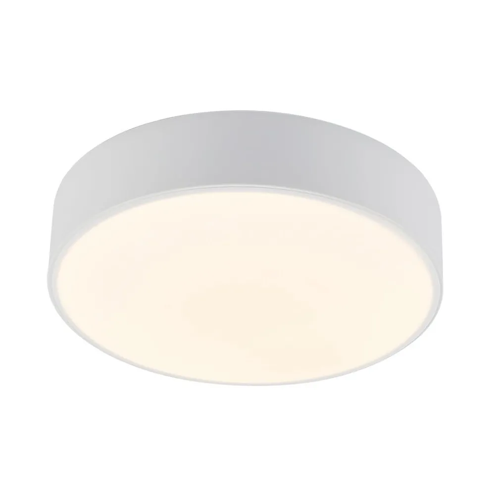Lindby Loftlamper|Loftlamper > LED-loftlampe Simera, Ø 30 cm, hvid, metal