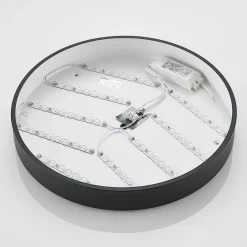Lindby Gang|Loftlamper > LED-loftlampe Simera, Ø 50 cm, sort, metal
