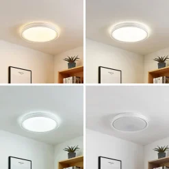 Lindby Gang|Loftlamper > LED-loftlampe Sleya Ø 50 cm, hvid, CCT, dæmpbar