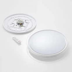 Lindby Gang|Loftlamper > LED-loftlampe Sleya Ø 50 cm, hvid, CCT, dæmpbar