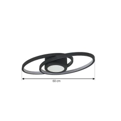 Loftlamper|Loftlamper ^ Lindby LED-loftlampe Thalina, 60 cm, dæmpbar, Infinity Tunnel