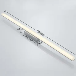 Lindby Loftlamper|Loftlamper > LED-loftlampe til badeværelset Levke, 116 cm, dæmpbar, IP44