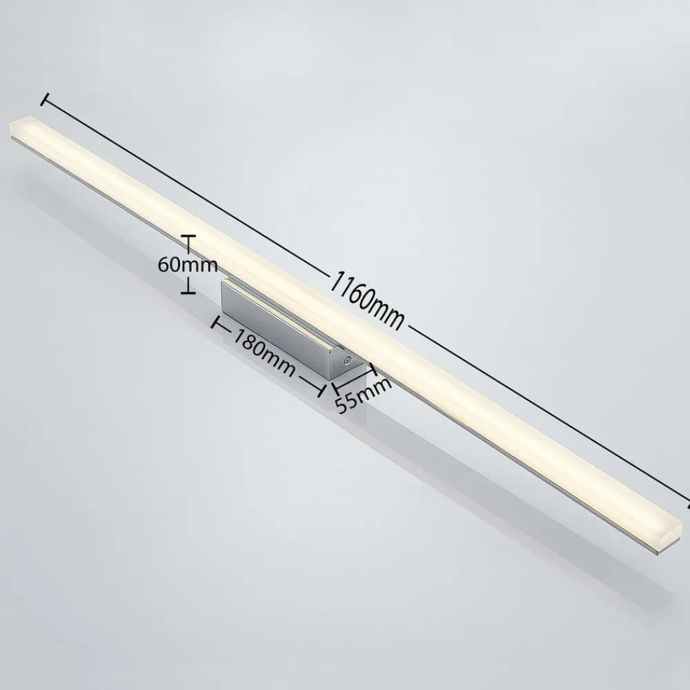 Lindby Loftlamper|Loftlamper > LED-loftlampe til badeværelset Levke, 116 cm, dæmpbar, IP44