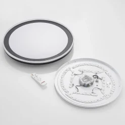 Lindby Gang|Loftlamper > LED-loftlampe Verdan, sort, metal, dæmpbar, CCT