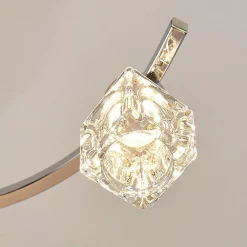 Loftlamper|Loftlamper ^ Lindby LED-loftlampe Yaro, 8 lyskilder, krom, dæmpbar