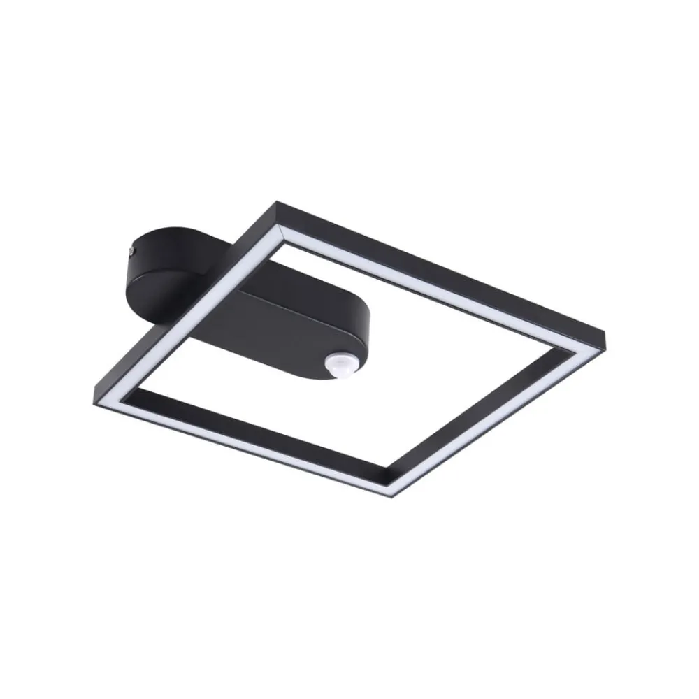 Lindby Gang|Loftlamper > LED-loftlampe Yulla, 34 cm, sort, sensor