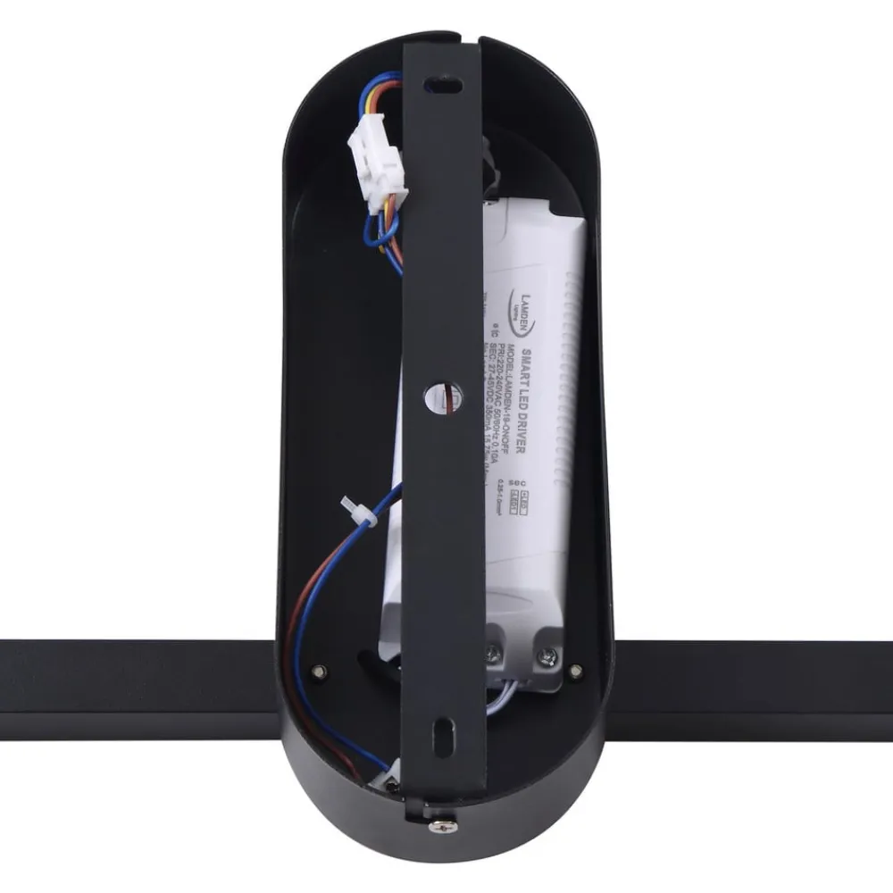 Lindby Gang|Loftlamper > LED-loftlampe Yulla, 34 cm, sort, sensor
