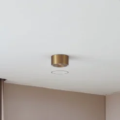 Loftlamper|Loftlamper ^ Lindby LED-loftslampe Dalila, guld, Ø 10 cm, aluminium