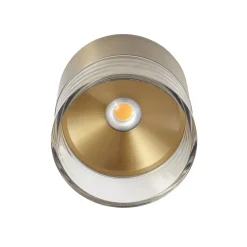 Loftlamper|Loftlamper ^ Lindby LED-loftslampe Dalila, guld, Ø 10 cm, aluminium