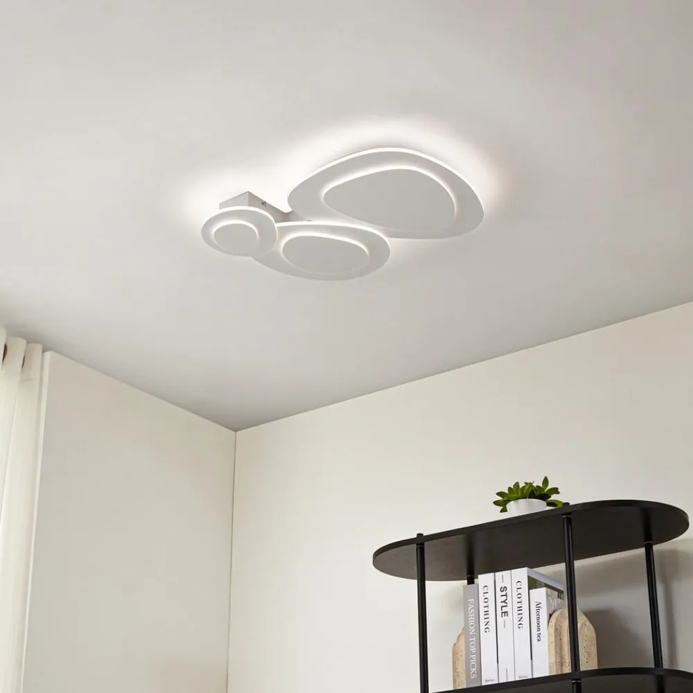 Lindby Gang|Loftlamper > LED-loftslampe Delar, 60 x 60 cm, CCT, dæmpbar