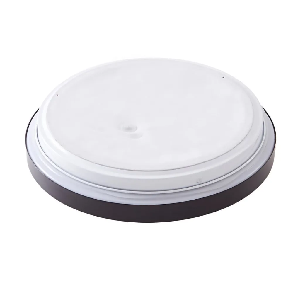 Lindby Loftlamper|Loftlamper > LED-loftslampe Medon Ø 29 cm sort plast IP44