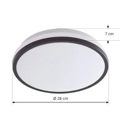 Loftlamper|Loftlamper ^ Lindby LED-loftslampe Nymira, 4.000 K, plast