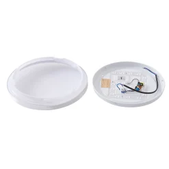 Loftlamper|Loftlamper ^ Lindby LED-loftslampe Silvryn krom/hvid plast 3000K