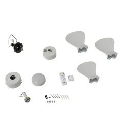 Lindby Loftventilatorer > LED-loftventilator Enon, hvid, DC-motor, støjsvag