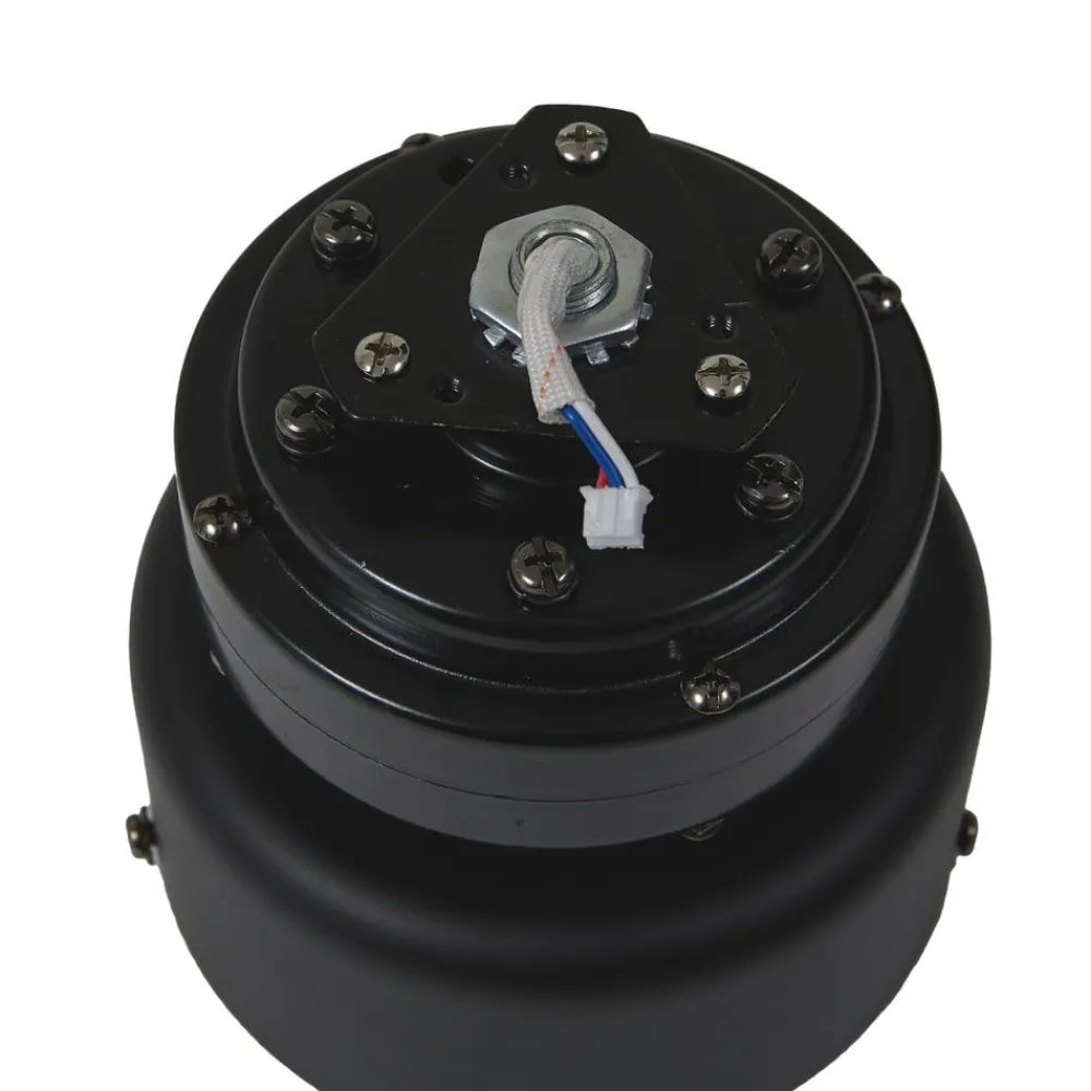 Loftventilatorer ^ Lindby LED-loftventilator Enon, sort, DC-motor, støjsvag