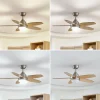 Lindby Loftventilatorer > LED-loftventilator Klasika, DC, støjsvag, 106 cm, CCT