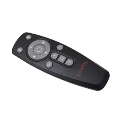 Lindby Loftventilatorer > LED-loftventilator Lomata, sort, støjsvag, Ø 23 cm