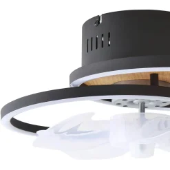 Lindby Loftventilatorer > LED-loftventilator Lomana, sort, støjsvag, CCT