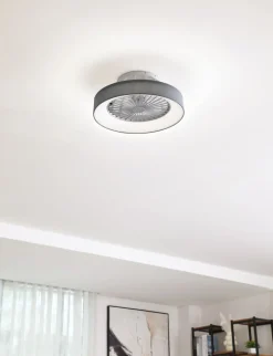 Lindby Loftventilatorer > LED-loftventilator Mace, grå, støjsvag, CCT