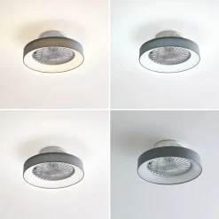 Lindby Loftventilatorer > LED-loftventilator Mace, grå, støjsvag, CCT