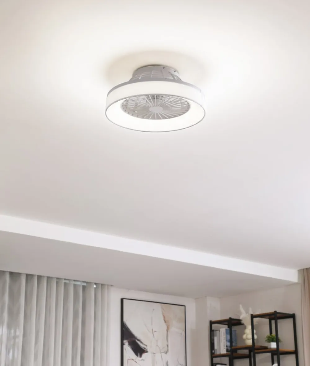 Lindby Loftventilatorer > LED-loftventilator Mace, hvid, støjsvag, CCT