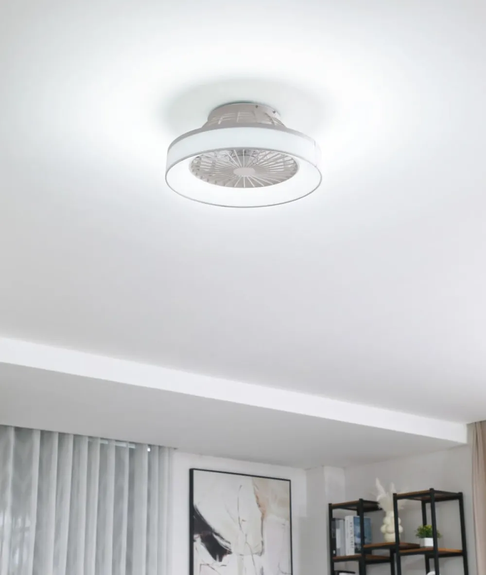 Lindby Loftventilatorer > LED-loftventilator Mace, hvid, støjsvag, CCT