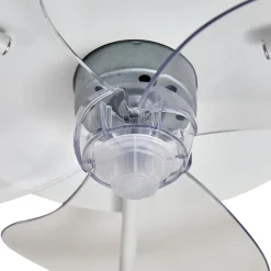 Lindby Loftventilatorer > LED-loftventilator Momitu, hvid, aluminium, Ø 50 cm