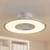 Loftventilatorer ^ Lindby LED-loftventilator Romea, rund, DC, støjsvag, 60 cm