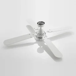 Lindby Loftventilatorer > LED-loftventilator Tedric, hvid, støjsvag, Ø 133 cm
