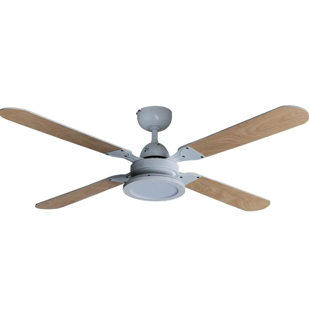 Lindby Loftventilatorer > LED-loftventilator Tedric, hvid, støjsvag, Ø 133 cm