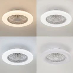 Lindby Loftventilatorer > LED-loftventilator Vedin, DC, støjsvag, Ø 49 cm, CCT