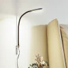 Væglamper|Væglamper ^ Lindby LED-læselampe Flexola, nikkel, rund, metal, stik