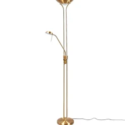 Lindby Gulvlamper|Gulvlamper > LED-læselampe Josefin, messing, læselampe, dæmpbar