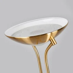 Lindby Gulvlamper|Gulvlamper > LED-læselampe Josefin, messing, læselampe, dæmpbar