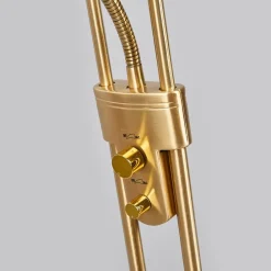 Lindby Gulvlamper|Gulvlamper > LED-læselampe Josefin, messing, læselampe, dæmpbar