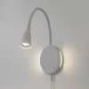 Lindby Væglamper|Væglamper > LED-læselampe Zayna, hvid, CCT, USB, dæmpbar, timer