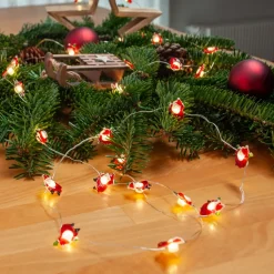 Lindby Dekorationsbelysning|Julepynt > LED lyskæde Motje, julemand, 320 cm, IP20