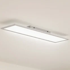 Lindby Gang|Loftlamper > LED-panel Enhife, hvid, 80 x 20 cm, metal, 4.000 K