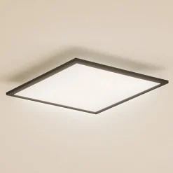Lindby Arbejdsrum/Kontor|Gang > LED-panel Enhife, sort, 40 x 40 cm, metal, 4.000K