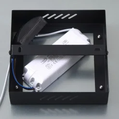 Lindby Arbejdsrum/Kontor|Gang > LED-panel Enhife, sort, 30 x 30 cm, metal, 4.000K