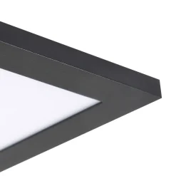 Lindby Arbejdsrum/Kontor|Gang > LED-panel Enhife, sort, 30 x 30 cm, metal, 4.000K
