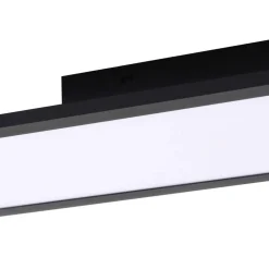 Lindby Arbejdsrum/Kontor|Gang > LED-panel Enhife, sort, 80 x 20 cm, metal, 4.000K