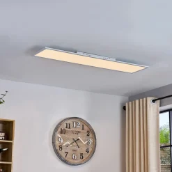 Lindby Arbejdsrum/Kontor|Gang > LED-panel Lamin, hvid, 120 cm, CCT, dæmpbar, fjernbetjening
