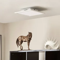 Arbejdsrum/Kontor|Loftlamper ^ Lindby LED-panel Lamin, hvid, 30 cm, CCT, dæmpbar, fjernbetjening