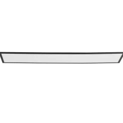 Lindby Arbejdsrum/Kontor|Loftlamper > LED-panel Lamin, sort, 120 cm, CCT, dæmpbar, fjernbetjening