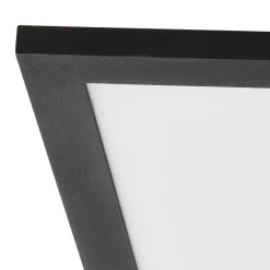 Lindby Arbejdsrum/Kontor|Loftlamper > LED-panel Lamin, sort, 120 cm, CCT, dæmpbar, fjernbetjening