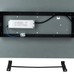 Lindby Arbejdsrum/Kontor|Loftlamper > LED-panel Lamin, sort, 120 cm, CCT, dæmpbar, fjernbetjening